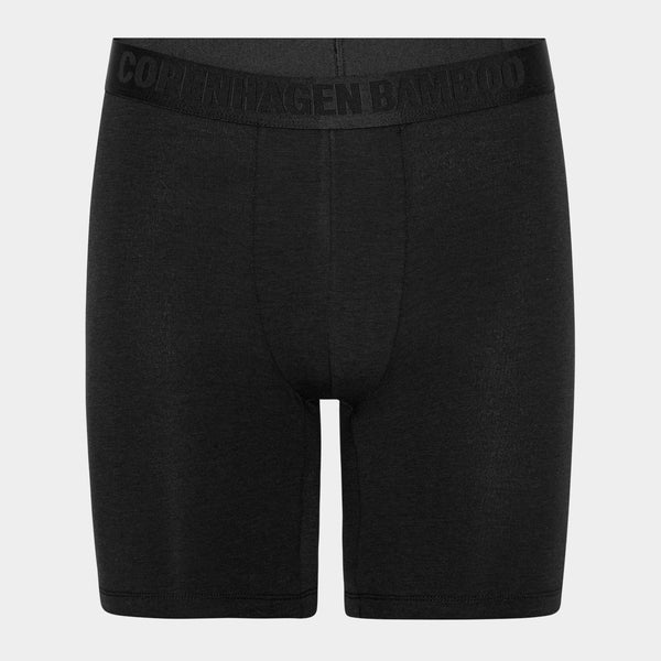3 pak bambus underbukser med lange ben sort/navy/grå
