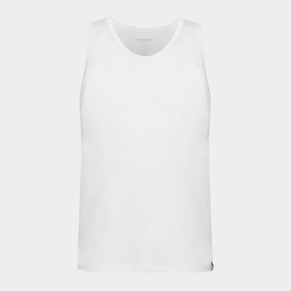 4 pak hvid bambus tank top
