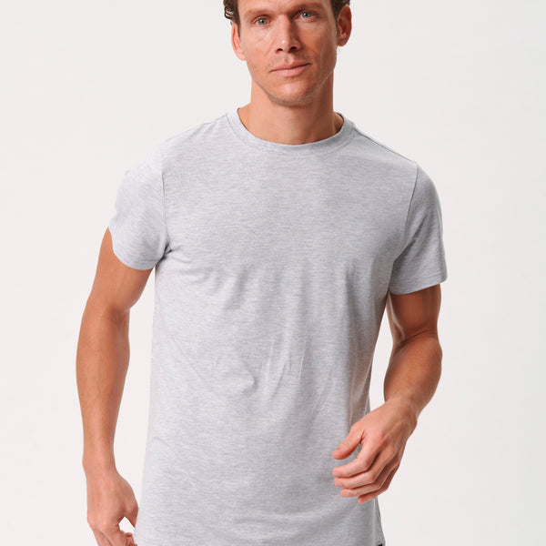 3 pak bambus T-shirt sort/hvid/lysegrå