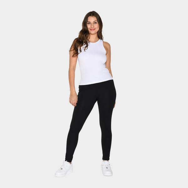 Bambus rib tank top i hvid