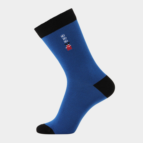 5 par bambus strømper - Julebroderi