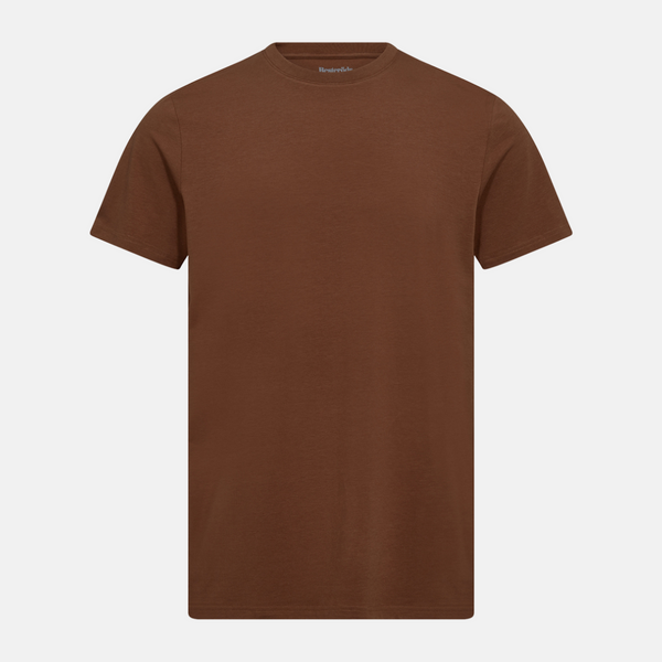 Brun bambus r-neck T-shirt