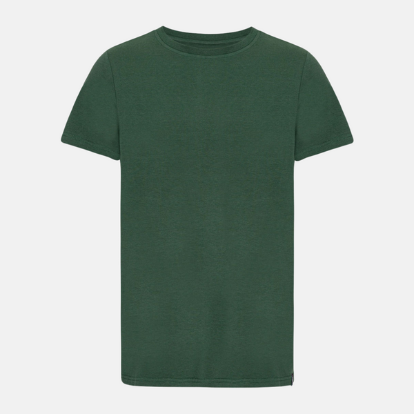 Grøn crew neck bambus T-shirt