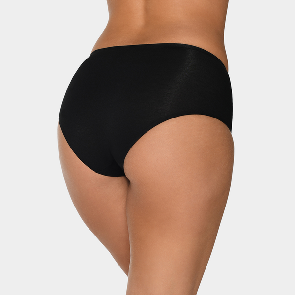 3 pak Bambus maxi trusse i sort/hvid/nude