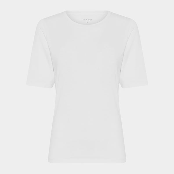 Bambus t-shirt slim fit i hvid