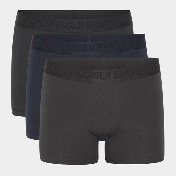 Bambus underbukser - 3 pak sort - navy - grå S Copenhagen Bamboo