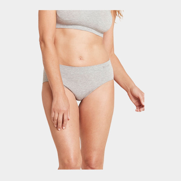 Lysegrå bambus midi trusser    Boody