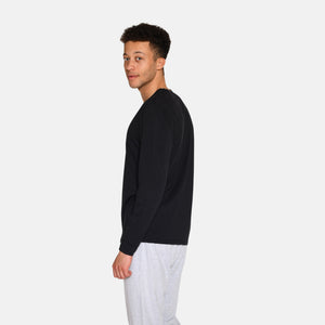 Sort langærmet bambus T-shirt fra Urban Quest