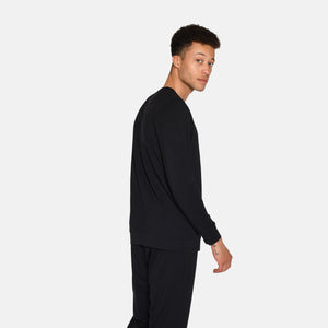 Sort langærmet bambus sweatshirt fra Urban Quest