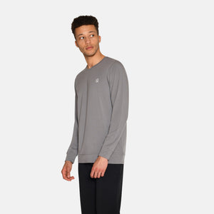 Grå langærmet bambus sweatshirt fra Urban Quest