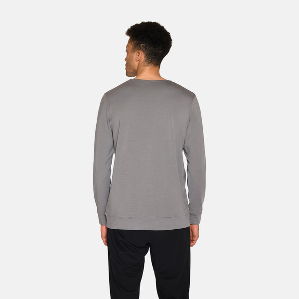 Grå langærmet bambus sweatshirt fra Urban Quest