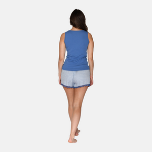 Blå bambus Tank Top fra CCDK