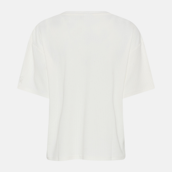 Hvid bambus loungesæt T-shirt og shorts fra CCDK