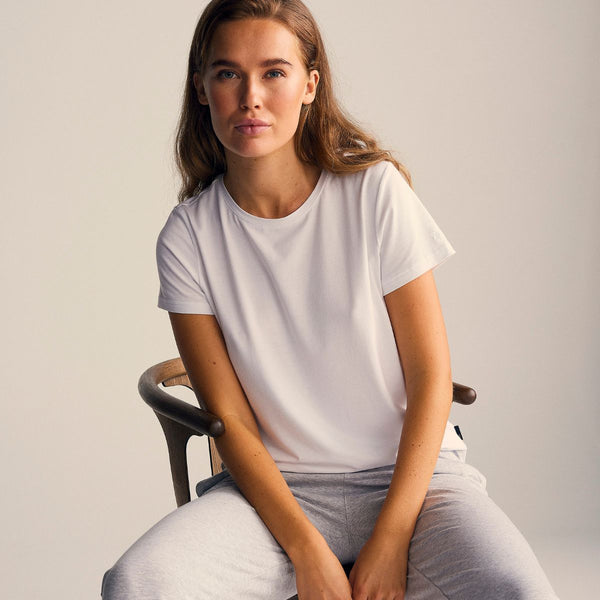 Lysegrå bambus sweatpants