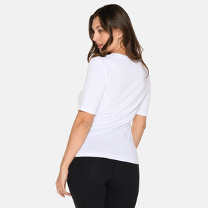 Hvid slim fit bambus T-shirt fra Urban Quest
