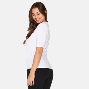Hvid slim fit bambus T-shirt fra Urban Quest