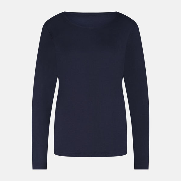 Nina langærmet pyjamassæt navy