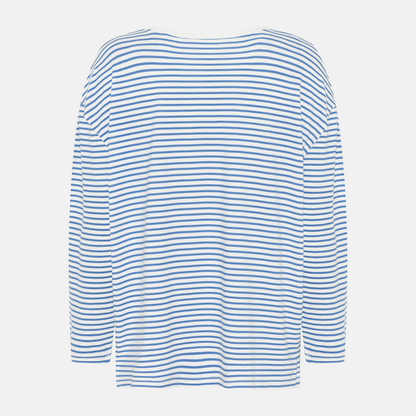 Stribet bambus loungesæt