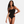 Sort bambus bodystocking med tynde stropper