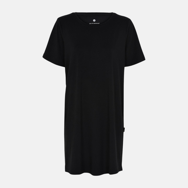 Bambus T-shirt kjole sort