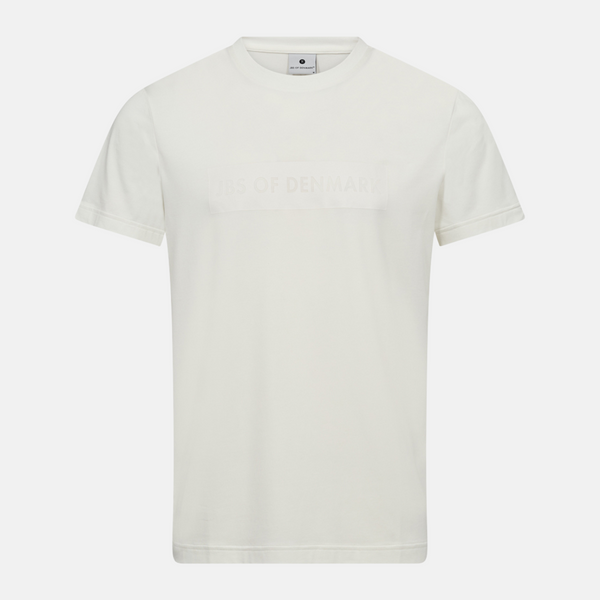 Hvid bambus T-shirt med logo