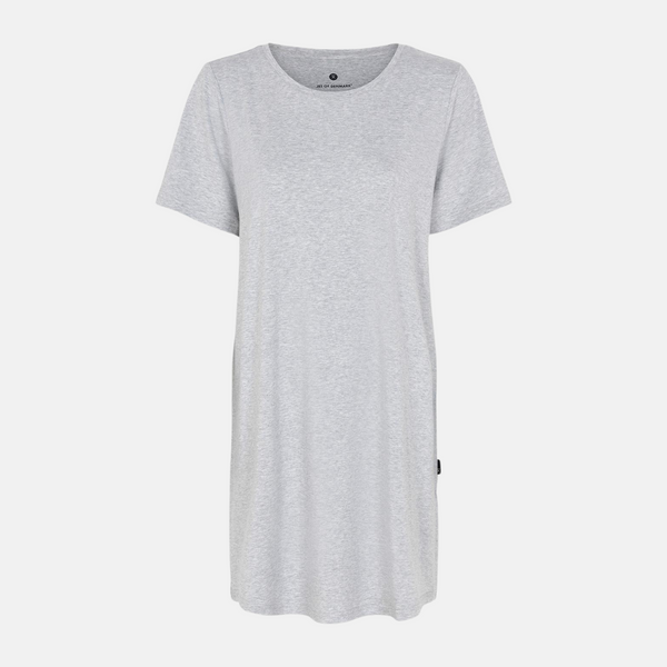 Bambus T-shirt kjole lysegrå