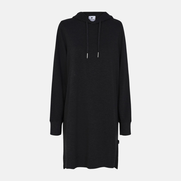 Sort bambus hoodie kjole