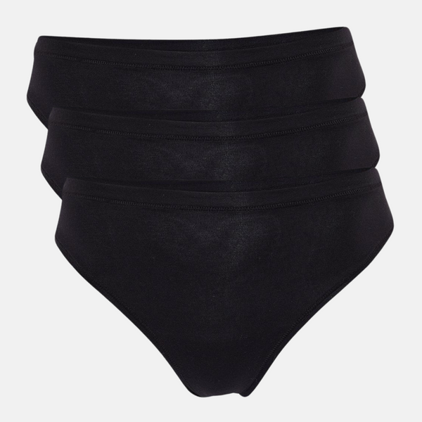 3 pak sorte bambus g-streng trusser