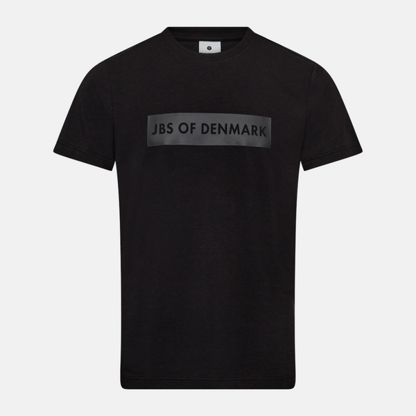 Sort bambus T-shirt med logo
