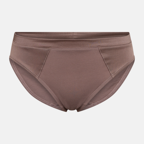 Taupe Bambus tai trusser med feminine detaljer