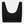Sort bambus BH top med feminine detaljer