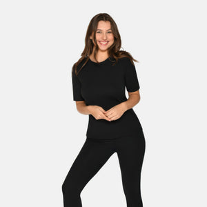 2 pak Sort slim fit bambus T-shirt fra Urban Quest
