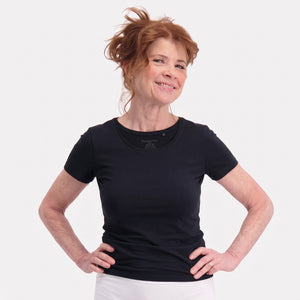2 pak Sort bambus T-shirt fra Bamboo Basics