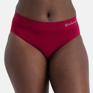3 pak Bordeaux bambus Maxi trusse fra Bamboo Basics