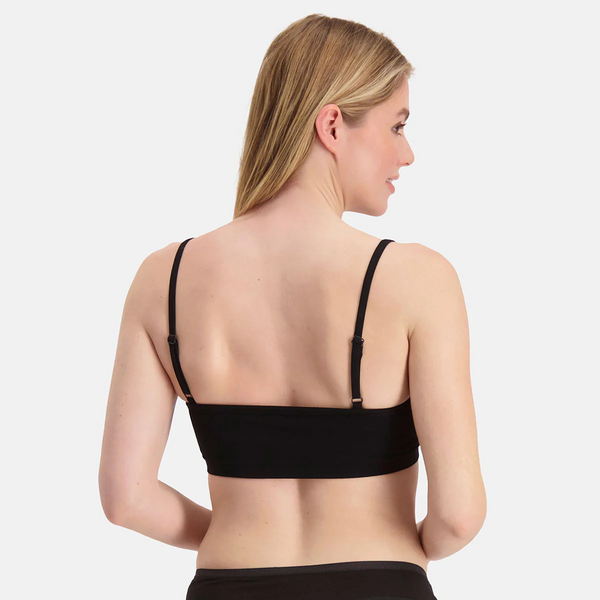 Elle bambus BH med justerbare stropper -  sort 2 pak