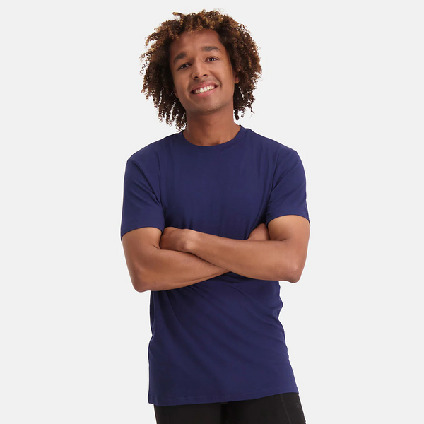 Ruben bambus crew neck T-shirt - navy 2 pak