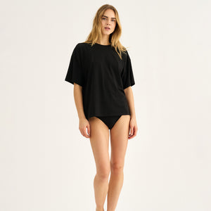 Sort bambus oversize T-shirt fra JBS of Denmark
