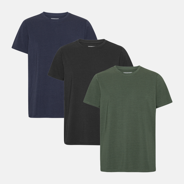 T-shirt 3-Pak - Sort/Night Sky/Forest Night