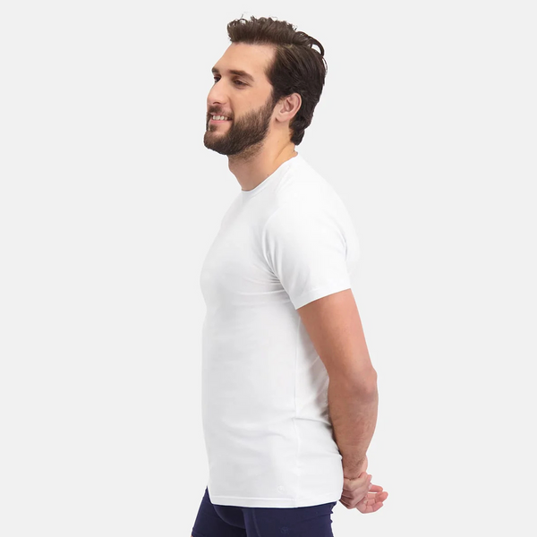 Ruben bambus crew neck T-shirt - hvid 2 pak