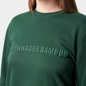 Grøn bambus joggingsæt med logo fra Copenhagen Bamboo