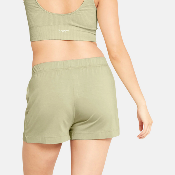 Lysegrønne bambus natshorts