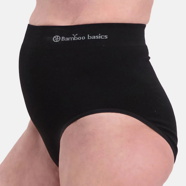 Amy bambus extra høje maxi trusser - sort 2 pak