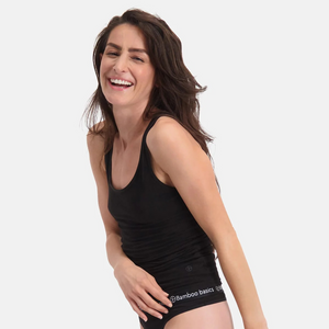 2 pak Sort bambus tank top fra Bamboo Basics