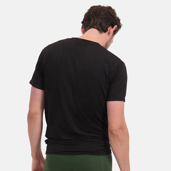 Ruben bambus crew neck T-shirt - sort 2 pak