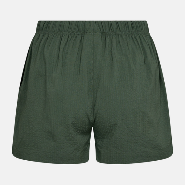 Grønne bambus shorts i seersucker kvalitet