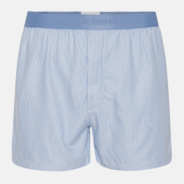 2 par lyseblå stribet bambus boxershorts
