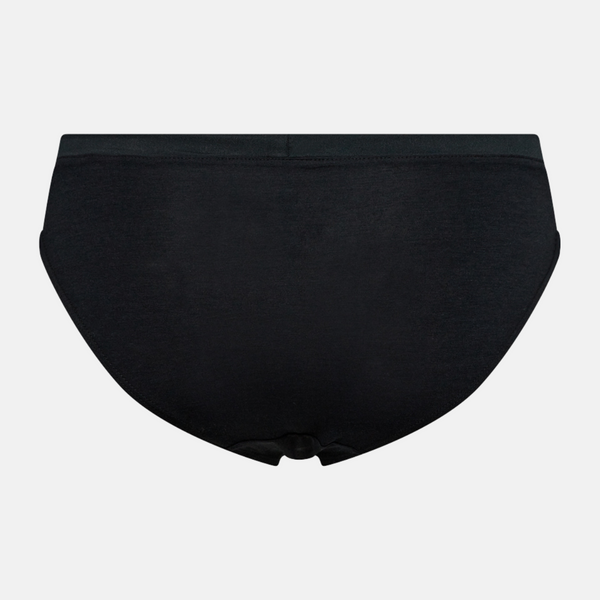 Sorte Bambus tai trusser med feminine detaljer