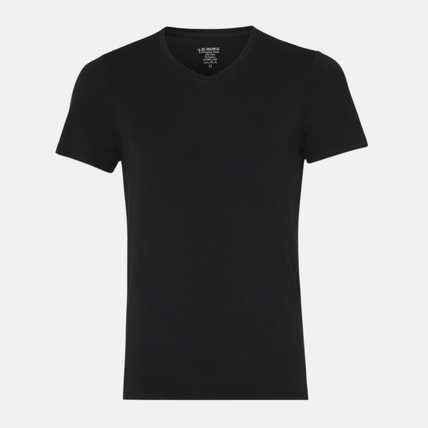 2 sorte slim fit bambus v-hals T-shirt