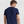 Navyblå crew neck bambus T-shirt med print