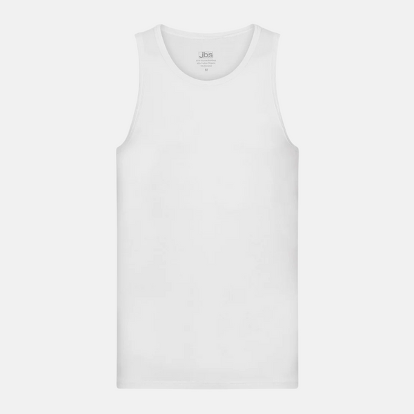 2 hvide bambus tank top